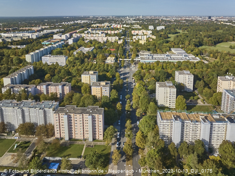 13.10.2023 - Baustelle Karl-Marx-Ring 11-21 in Neuperlach