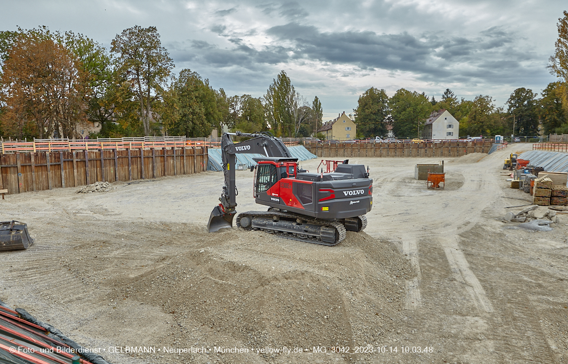 14.10.2023 - Baustelle Maikäfersiedlung in Berg am Laim und Neuperlach