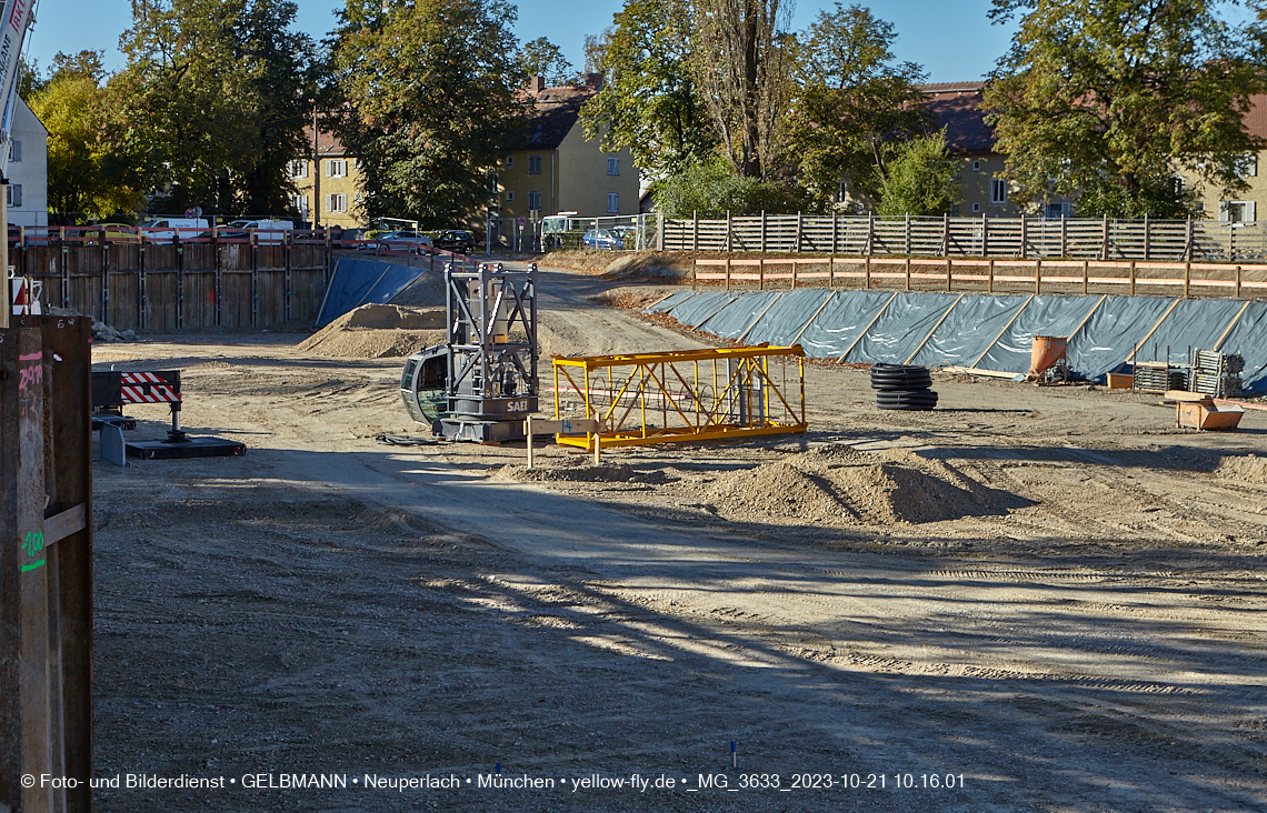 21.10.2023 - Baustelle Maikäfersiedlung in Berg am Laim und Neuperlach