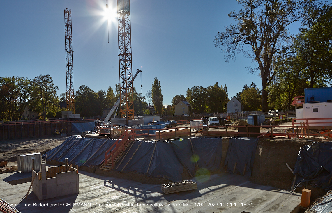 21.10.2023 - Baustelle Maikäfersiedlung in Berg am Laim und Neuperlach