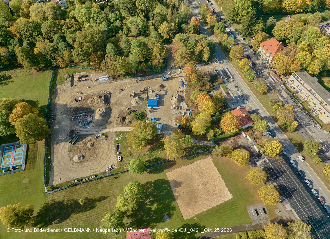25.10.2023 - Baustelle Geothermie-Bohrung in Neuperlach und Berg am Laim