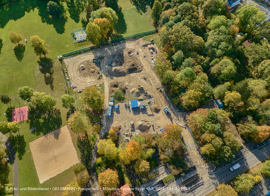 25.10.2023 - Baustelle Geothermie-Bohrung in Neuperlach und Berg am Laim