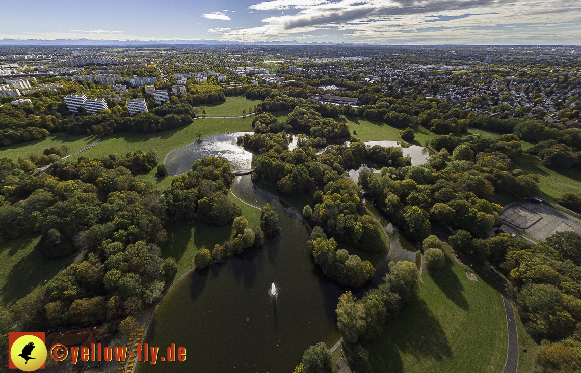25.10.2023 - der Ostpark mit See und Biergarten