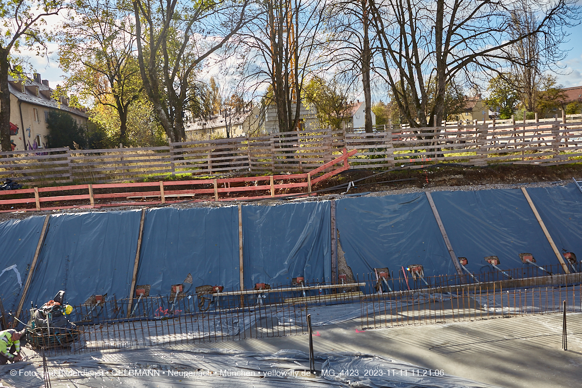 11.11.2023 - Baustelle Maikäfersiedlung in Berg am Laim und Neuperlach