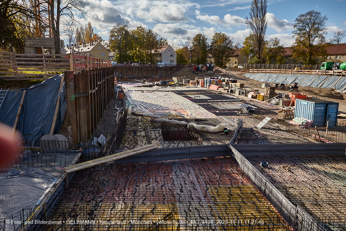 11.11.2023 - Baustelle Maikäfersiedlung in Berg am Laim und Neuperlach