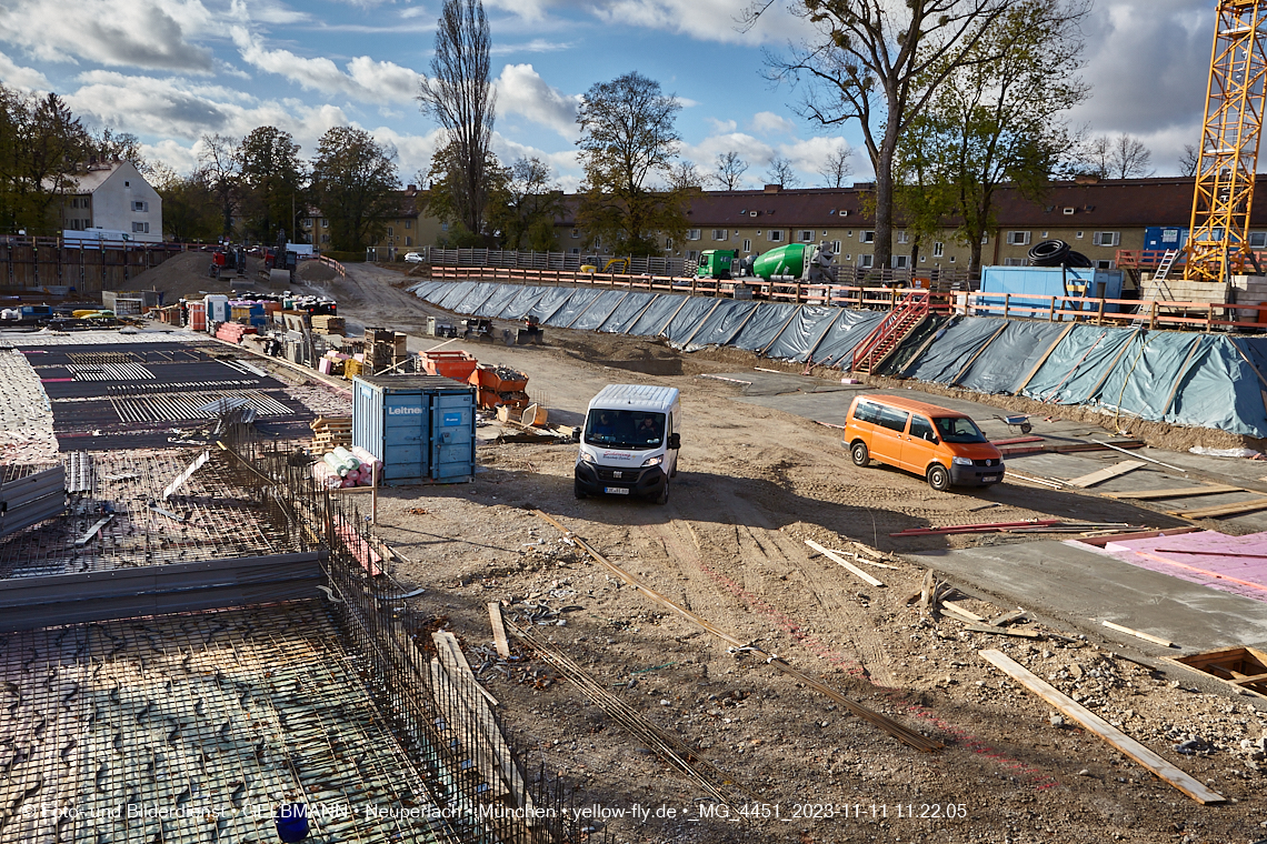 11.11.2023 - Baustelle Maikäfersiedlung in Berg am Laim und Neuperlach