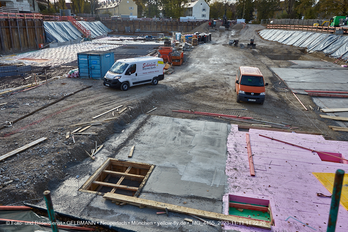 11.11.2023 - Baustelle Maikäfersiedlung in Berg am Laim und Neuperlach