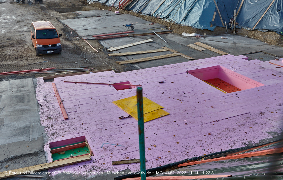 11.11.2023 - Baustelle Maikäfersiedlung in Berg am Laim und Neuperlach