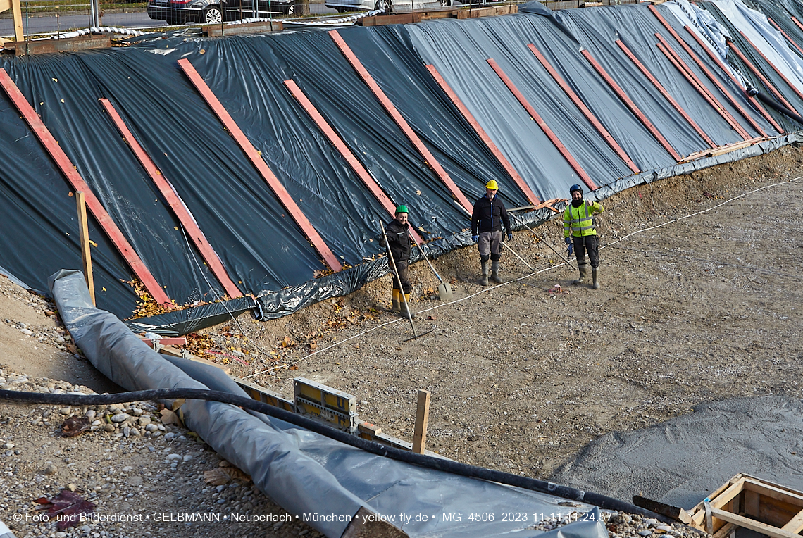 11.11.2023 - Baustelle Maikäfersiedlung in Berg am Laim und Neuperlach