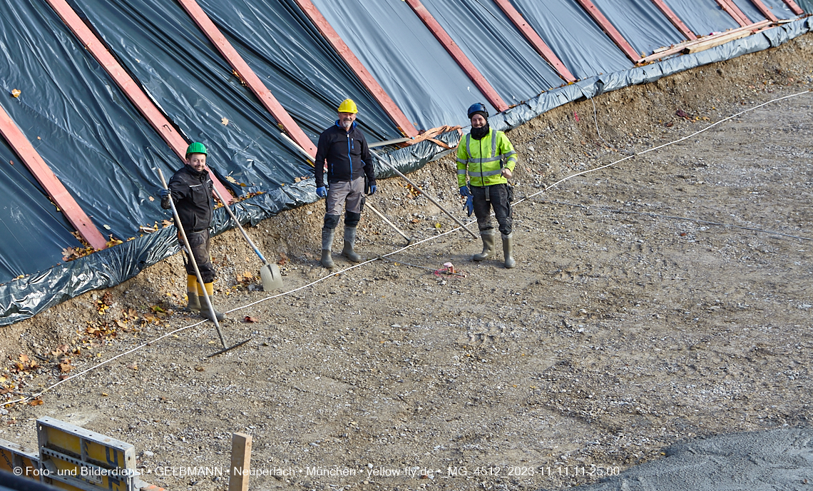 11.11.2023 - Baustelle Maikäfersiedlung in Berg am Laim und Neuperlach