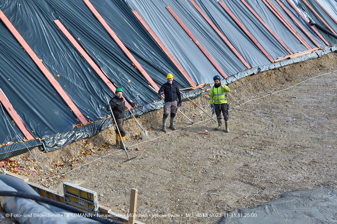 11.11.2023 - Baustelle Maikäfersiedlung in Berg am Laim und Neuperlach