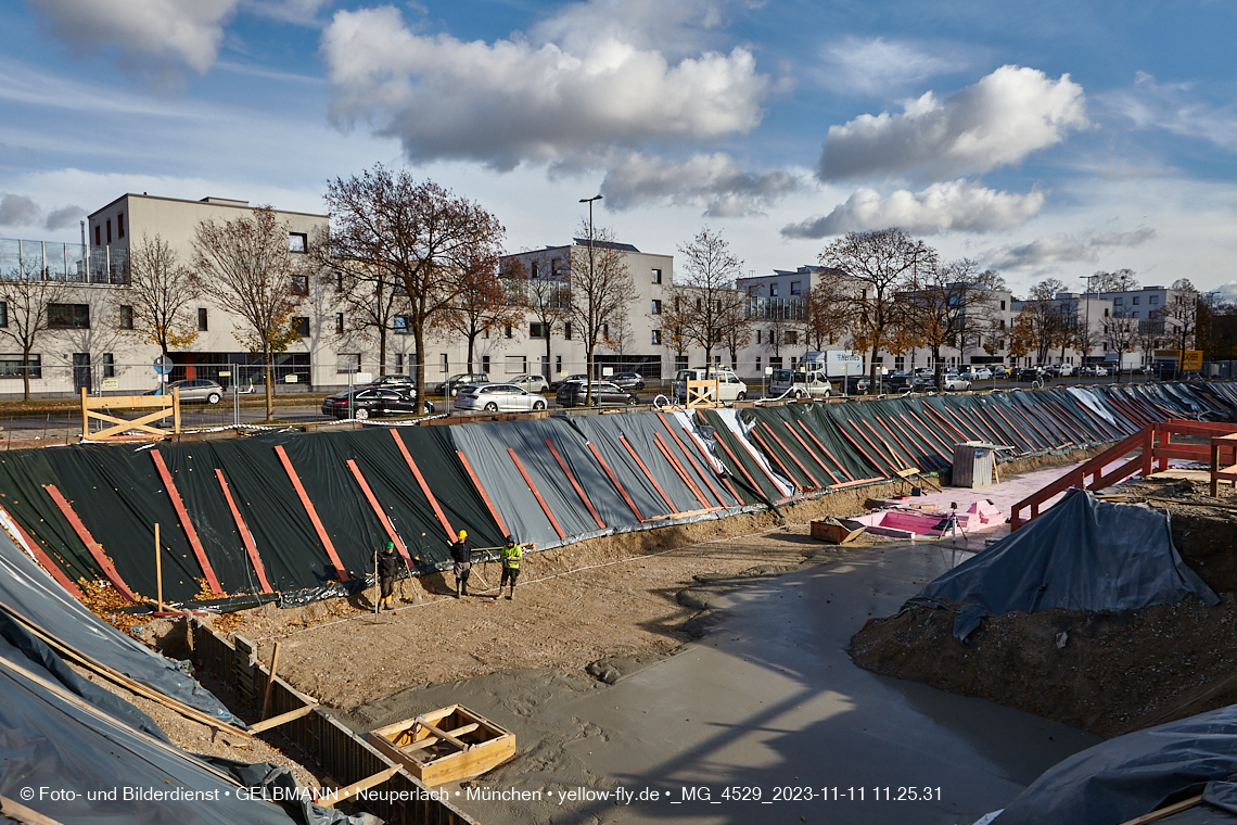 11.11.2023 - Baustelle Maikäfersiedlung in Berg am Laim und Neuperlach