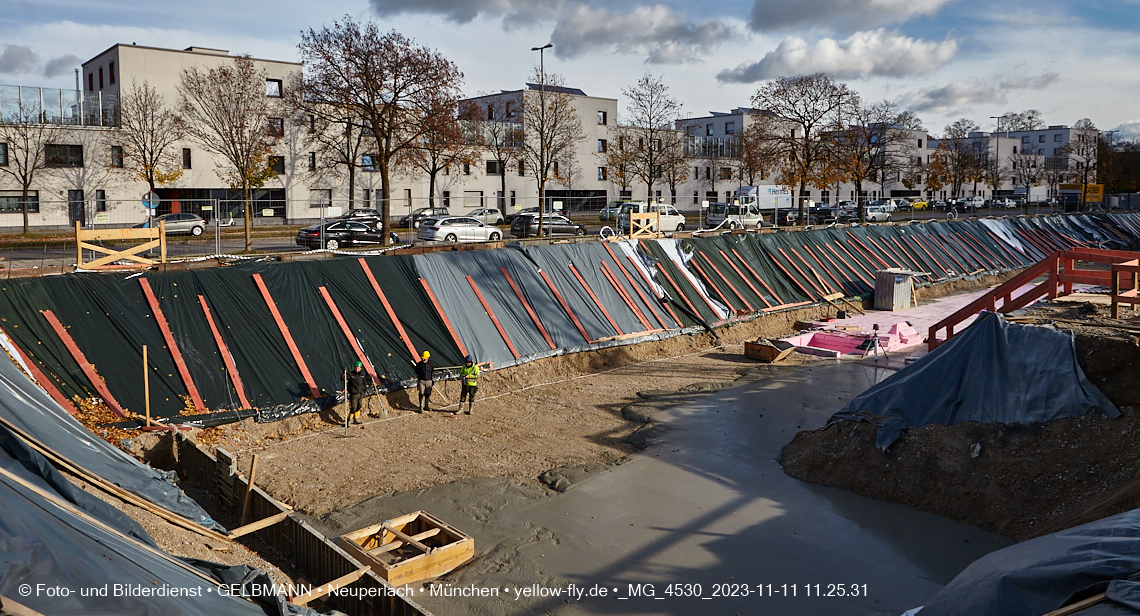 11.11.2023 - Baustelle Maikäfersiedlung in Berg am Laim und Neuperlach