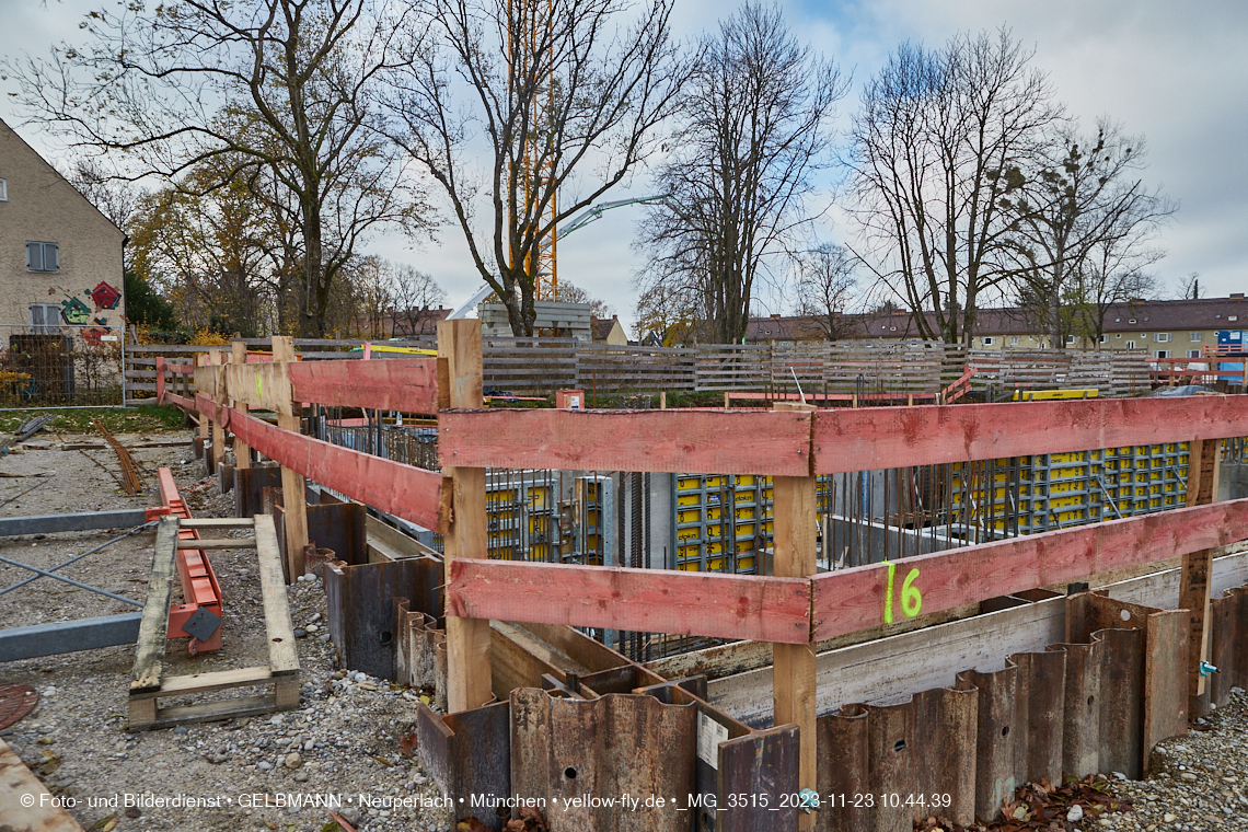 23.11.2023 - Baustelle Maikäfersiedlung in Berg am Laim und Neuperlach
