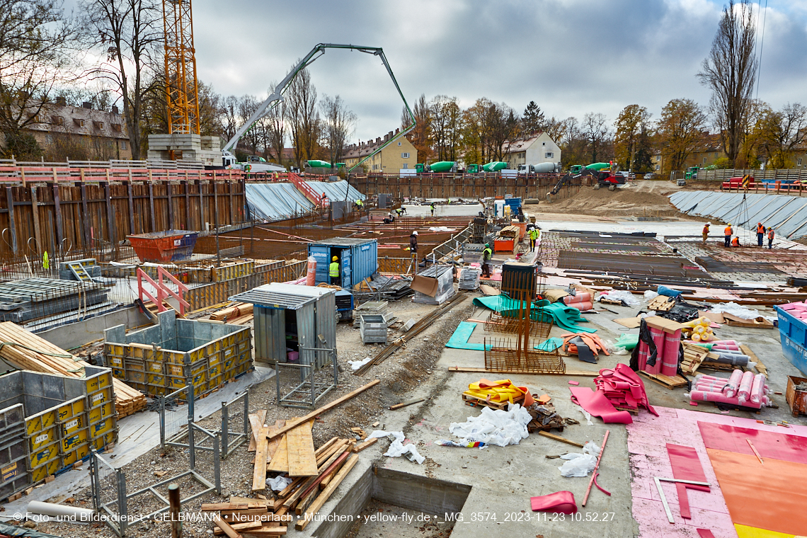 23.11.2023 - Baustelle Maikäfersiedlung in Berg am Laim und Neuperlach
