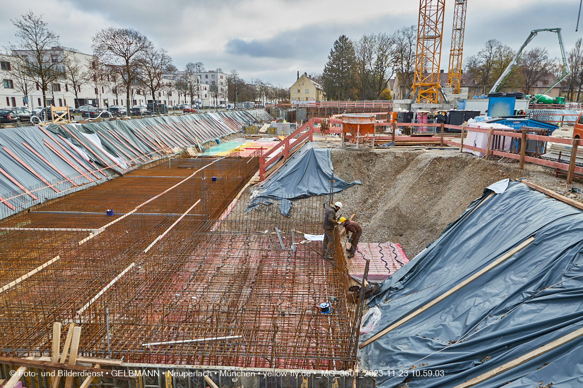 23.11.2023 - Baustelle Maikäfersiedlung in Berg am Laim und Neuperlach