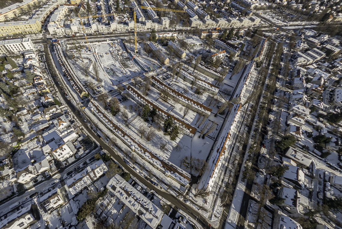 06.12.2021 - Baustelle Maikäfersiedlung in Berg-am-Laim und Neuperlach