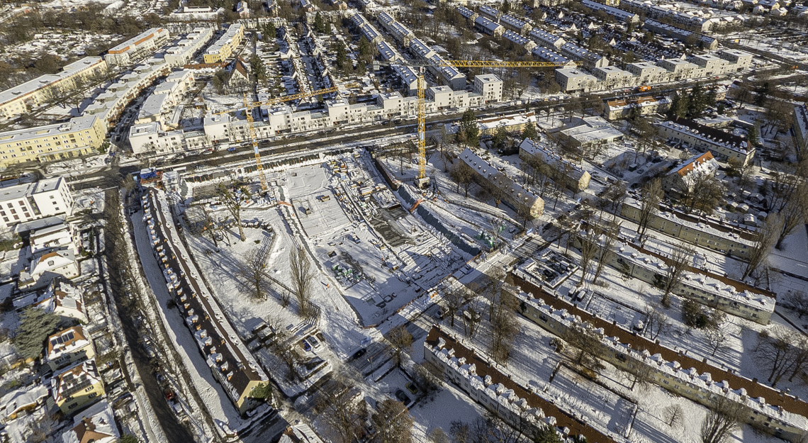 06.12.2021 - Baustelle Maikäfersiedlung in Berg-am-Laim und Neuperlach