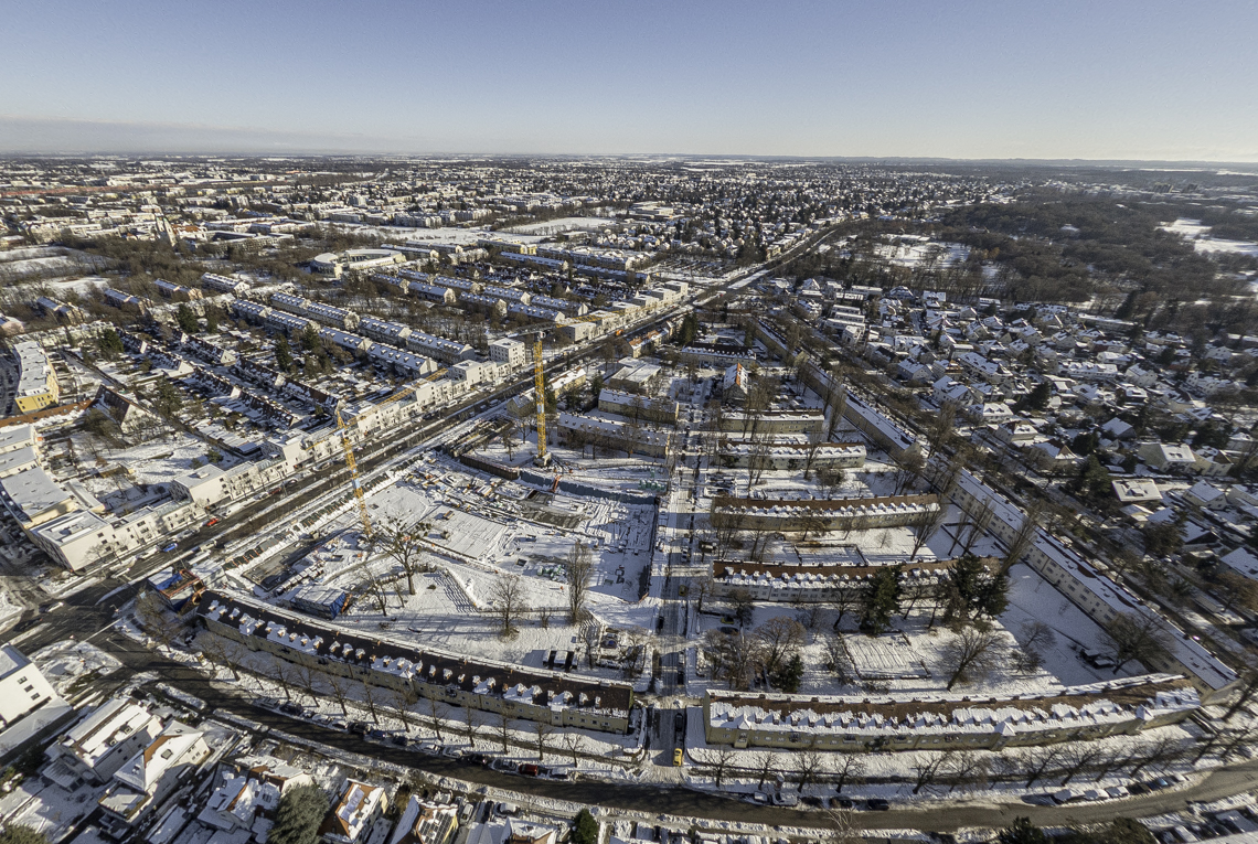 06.12.2021 - Baustelle Maikäfersiedlung in Berg-am-Laim und Neuperlach