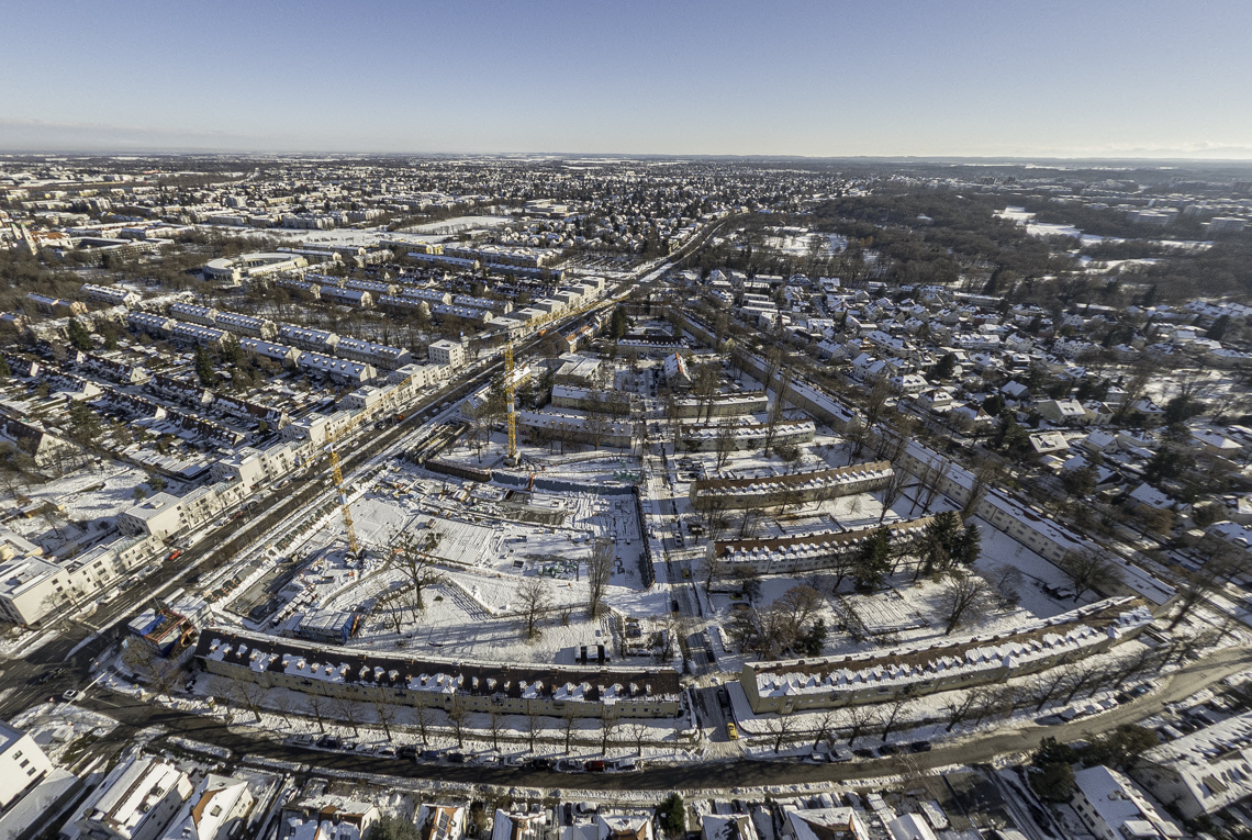 06.12.2021 - Baustelle Maikäfersiedlung in Berg-am-Laim und Neuperlach