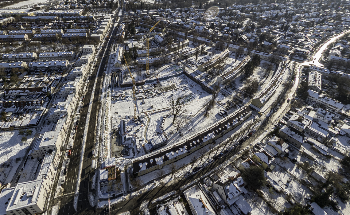 06.12.2021 - Baustelle Maikäfersiedlung in Berg-am-Laim und Neuperlach