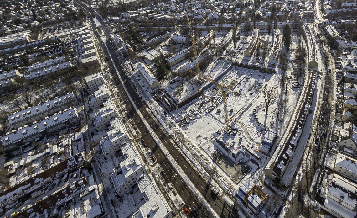 06.12.2021 - Baustelle Maikäfersiedlung in Berg-am-Laim und Neuperlach