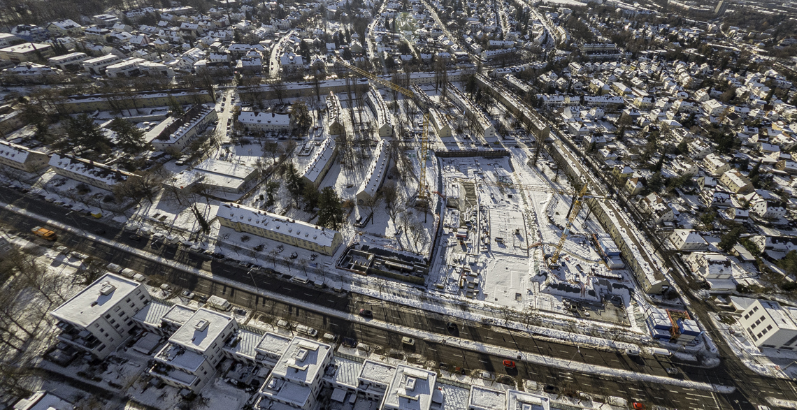 06.12.2021 - Baustelle Maikäfersiedlung in Berg-am-Laim und Neuperlach