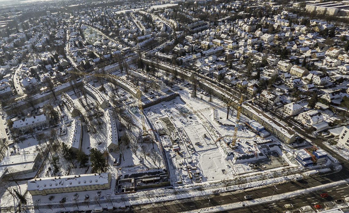 06.12.2021 - Baustelle Maikäfersiedlung in Berg-am-Laim und Neuperlach