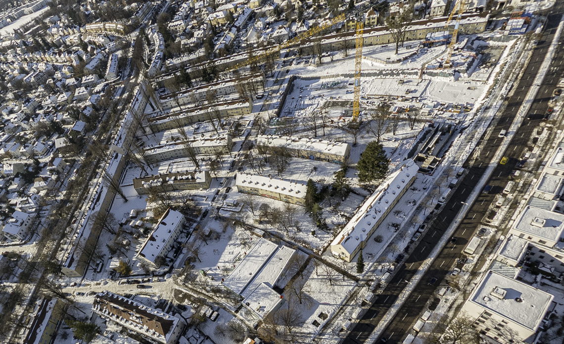 06.12.2021 - Baustelle Maikäfersiedlung in Berg-am-Laim und Neuperlach