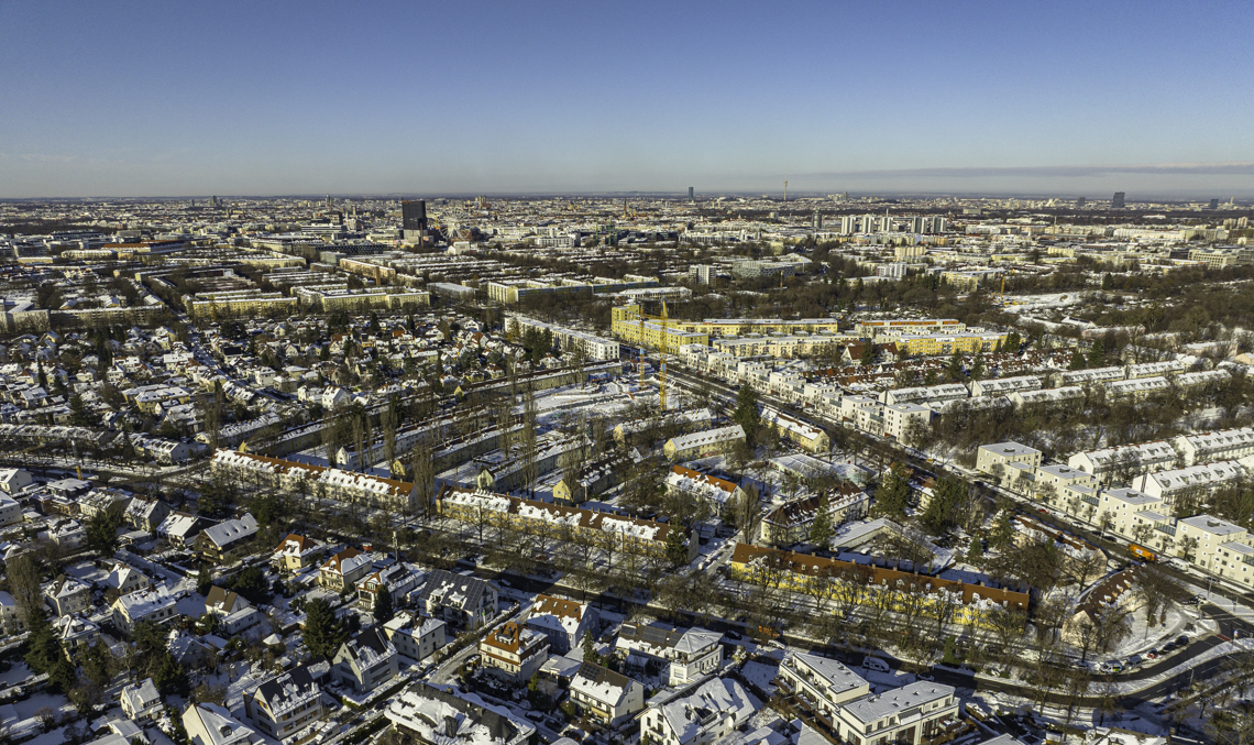 07.12.2021 - Baustelle Maikäfersiedlung in Berg-am-Laim und Neuperlach