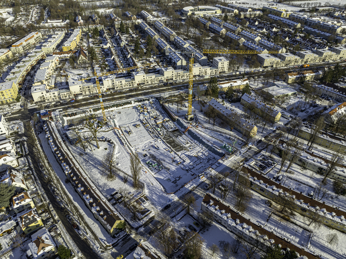 07.12.2021 - Baustelle Maikäfersiedlung in Berg-am-Laim und Neuperlach