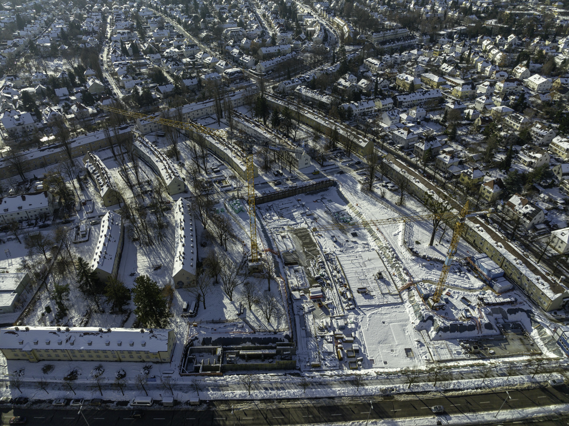 07.12.2021 - Baustelle Maikäfersiedlung in Berg-am-Laim und Neuperlach