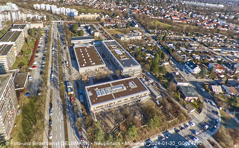 30.01.2024 - Baustelle zur Grundschule am Karl-Marx-Ring in Neuperlach