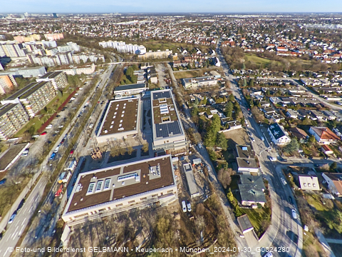 30.01.2024 - Baustelle zur Grundschule am Karl-Marx-Ring in Neuperlach