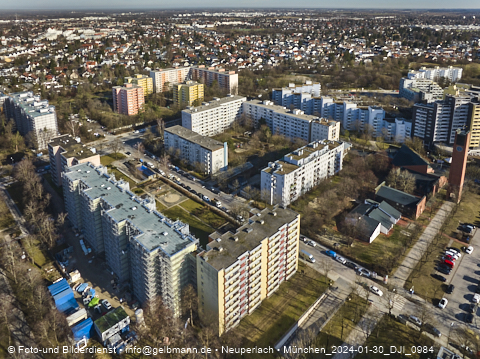 30.01.2024 - Baustelle Karl-Marx-Ring 11-21 in Neuperlach
