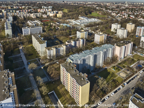 30.01.2024 - Baustelle Karl-Marx-Ring 11-21 in Neuperlach