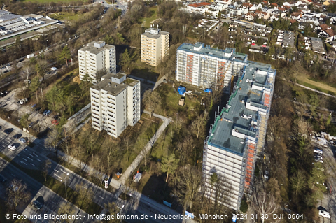 30.01.2024 - Baustelle Karl-Marx-Ring 11-21 in Neuperlach