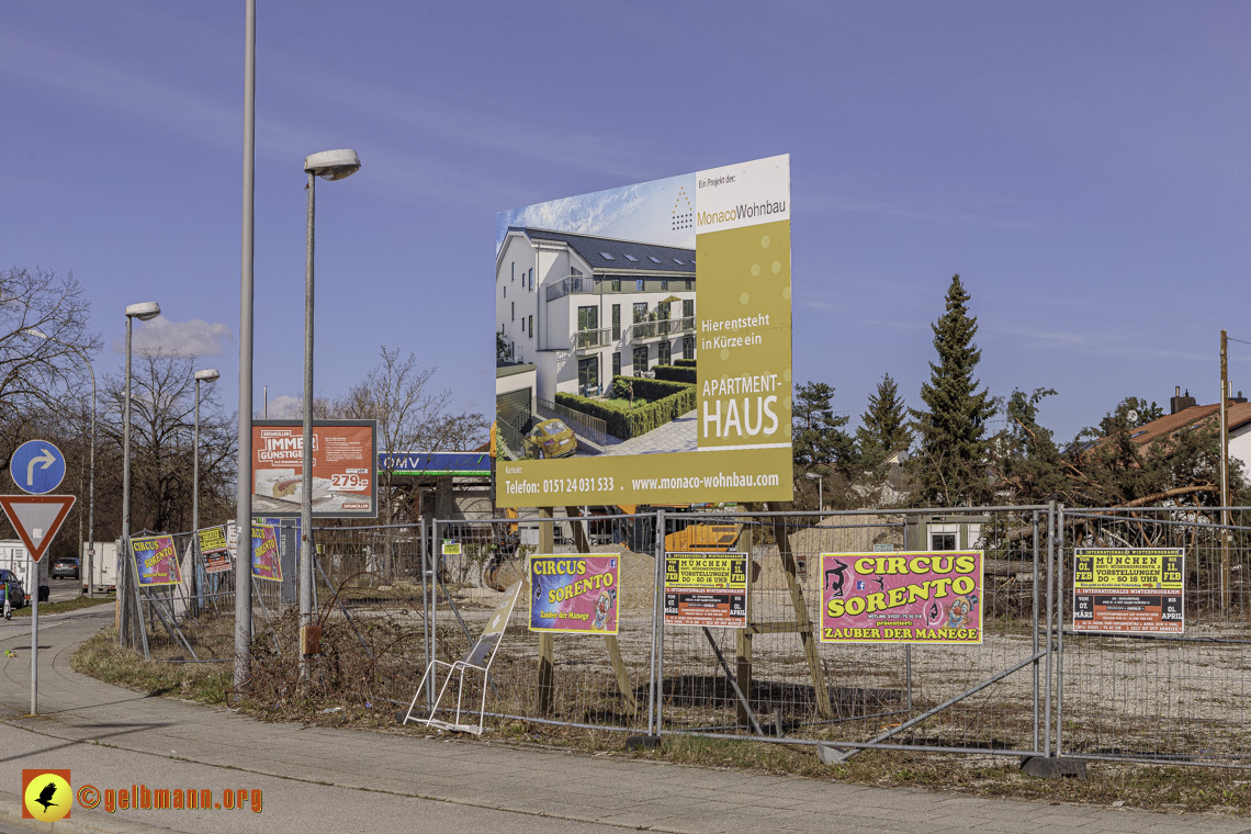 11.03.2024 - Baustelle MONACO an der Heinrich-Wieland/Ecke Corinthstrasse in Neuperlach