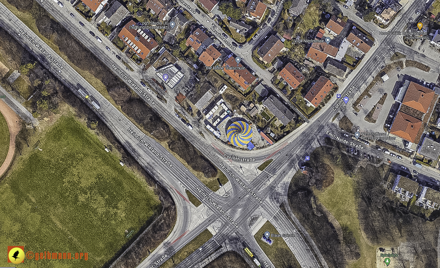 19.03.2024 - Baustelle MONACO an der Heinrich-Wieland/Ecke Corinthstrasse in Neuperlach