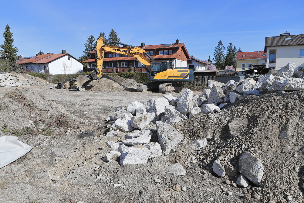 20.03.2024 - Luftbilder der Baustelle MONACO an der Heinrich-Wieland/Ecke Corinthstrasse in Neuperlach