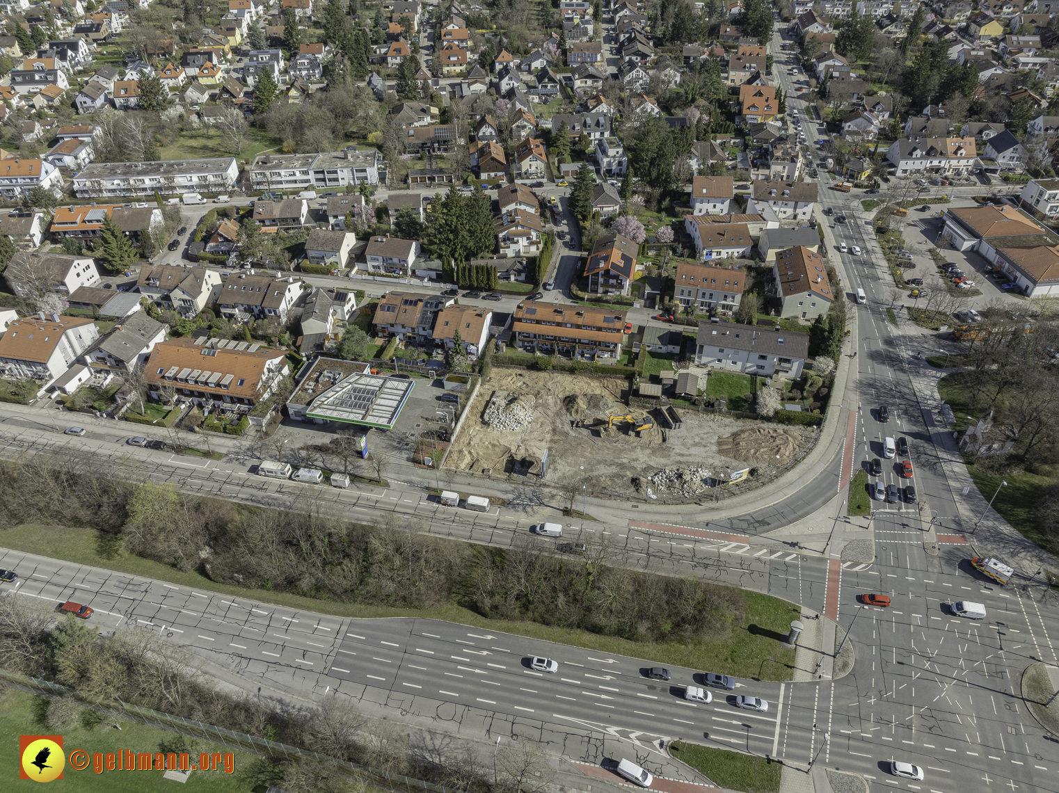 20.03.2024 - Luftbilder der Baustelle MONACO an der Heinrich-Wieland/Ecke Corinthstrasse in Neuperlach