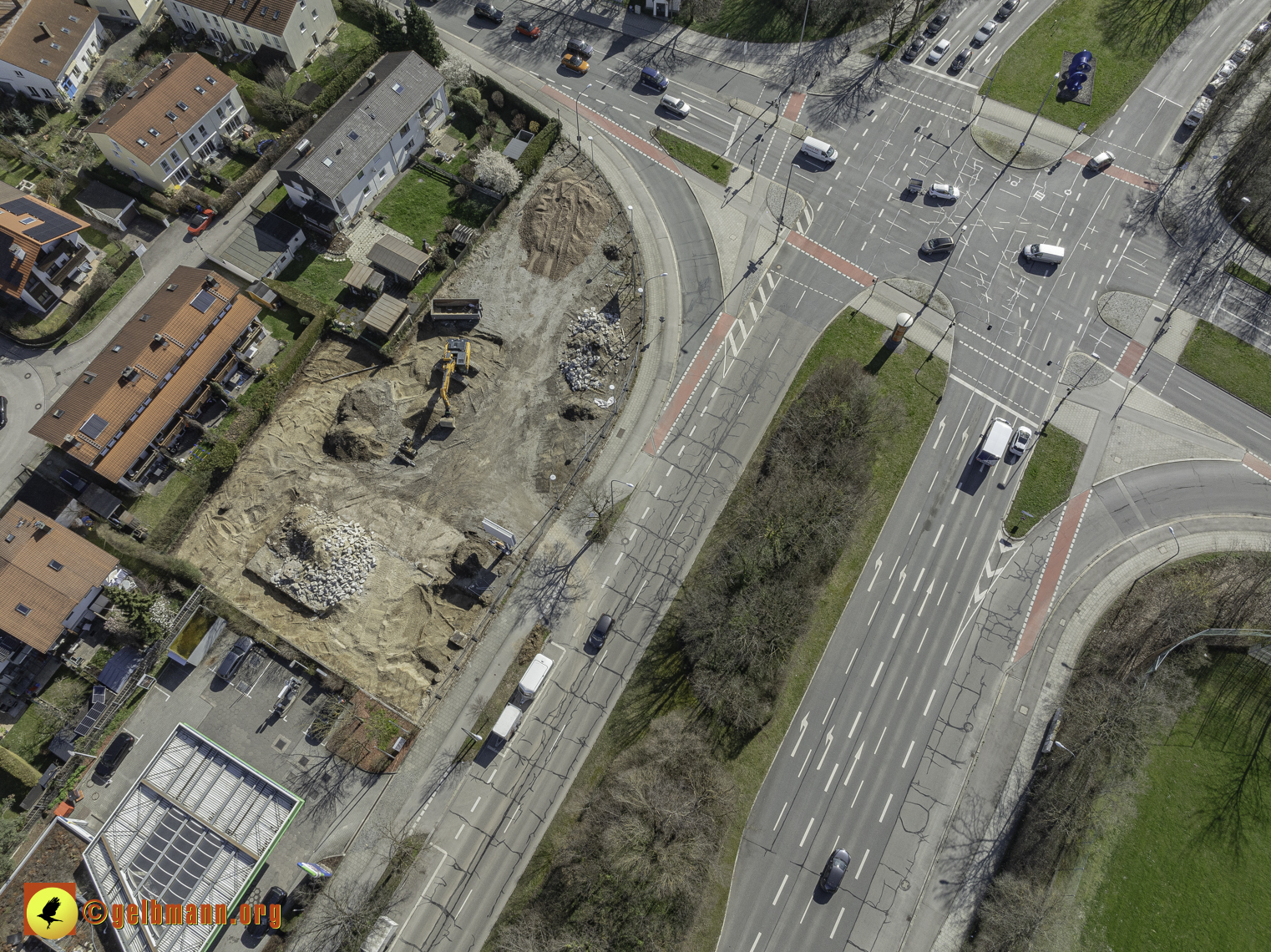 20.03.2024 - Luftbilder der Baustelle MONACO an der Heinrich-Wieland/Ecke Corinthstrasse in Neuperlach