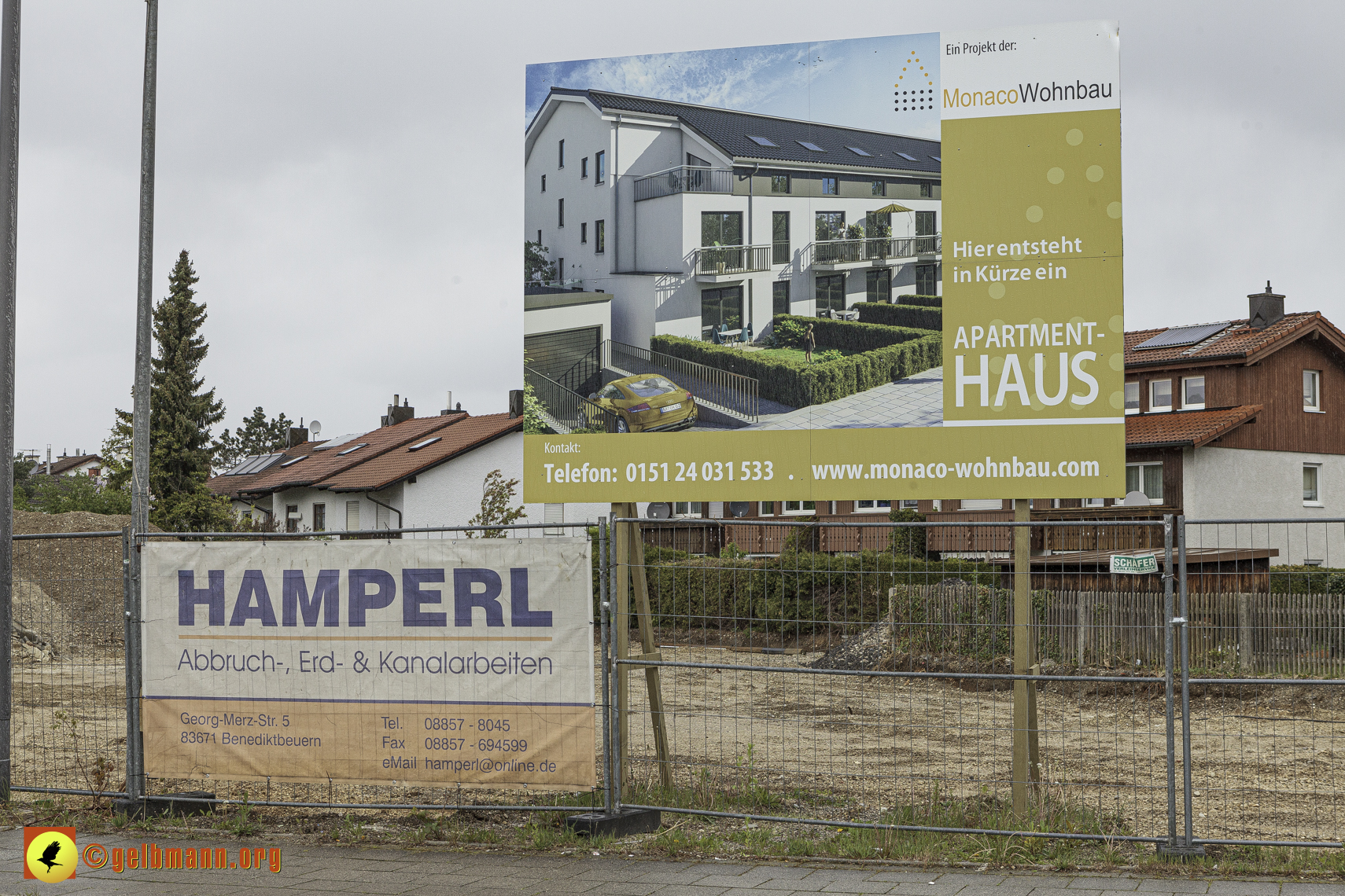 19.04.2024 - Bilder der Baustelle MONACO an der Heinrich-Wieland/Ecke Corinthstrasse in Neuperlach