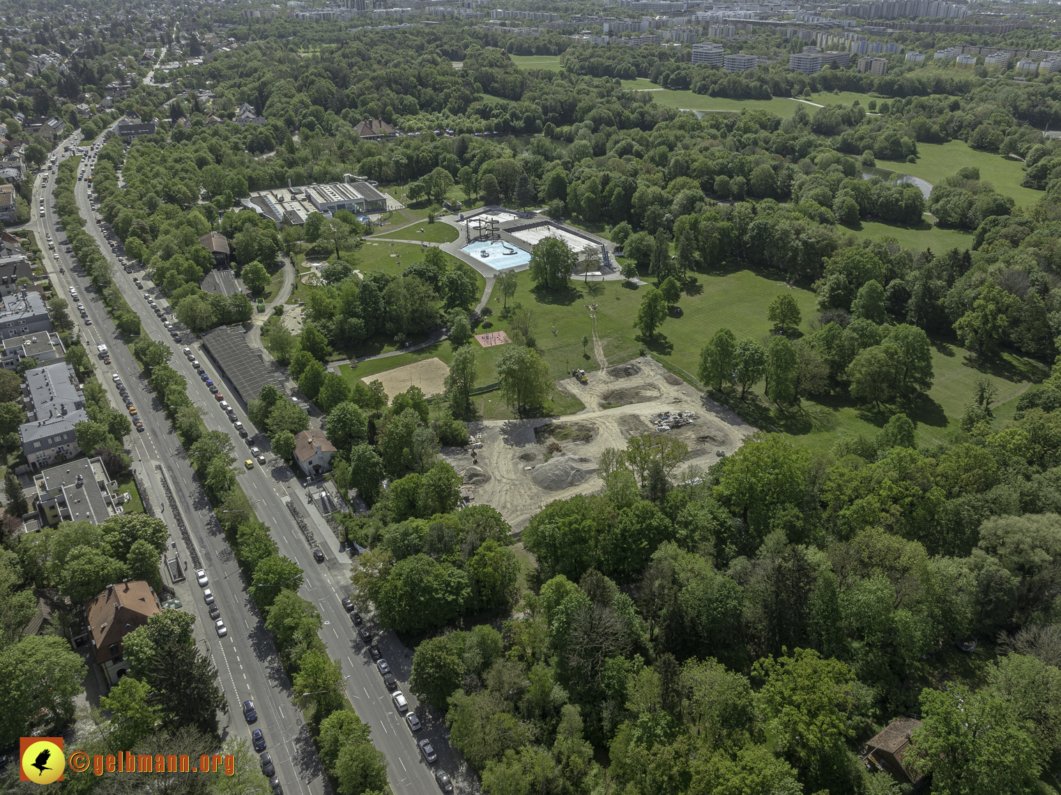 30.04.2024 - Der Ostpark und die Geothermie Baustelle in Berg am Laim und Neuperlach