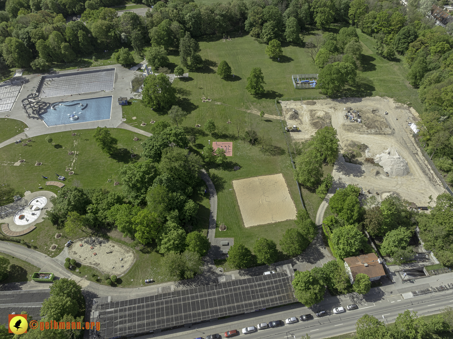 30.04.2024 - Der Ostpark und die Geothermie Baustelle in Berg am Laim und Neuperlach