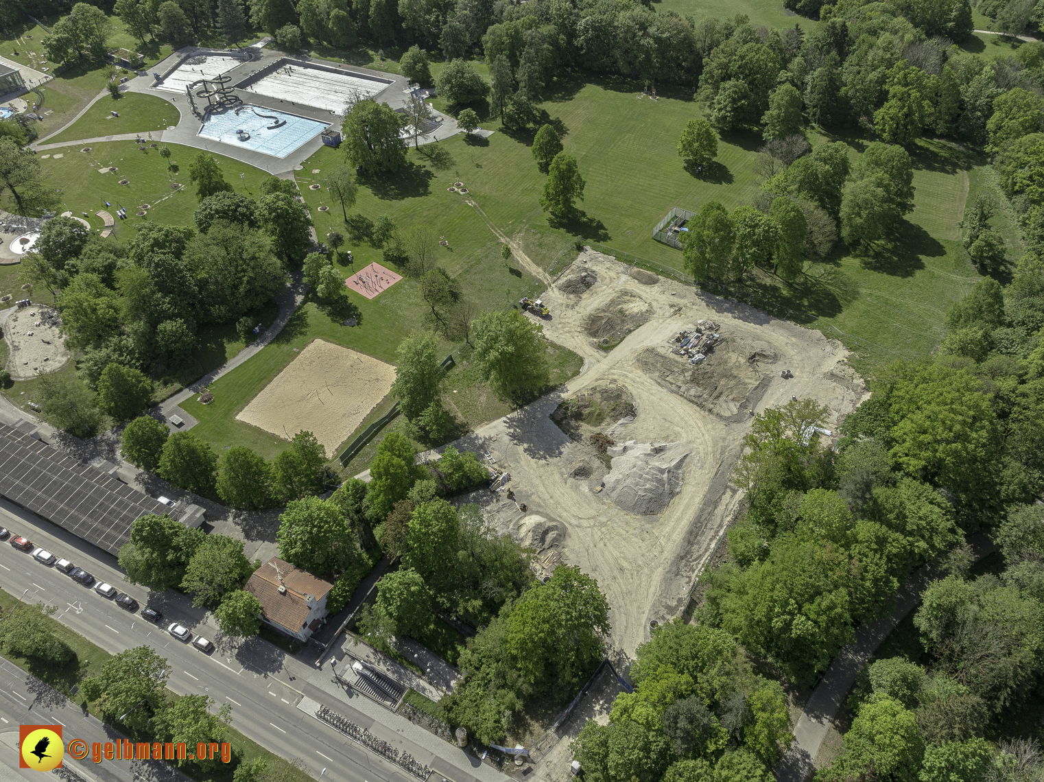 30.04.2024 - Der Ostpark und die Geothermie Baustelle in Berg am Laim und Neuperlach