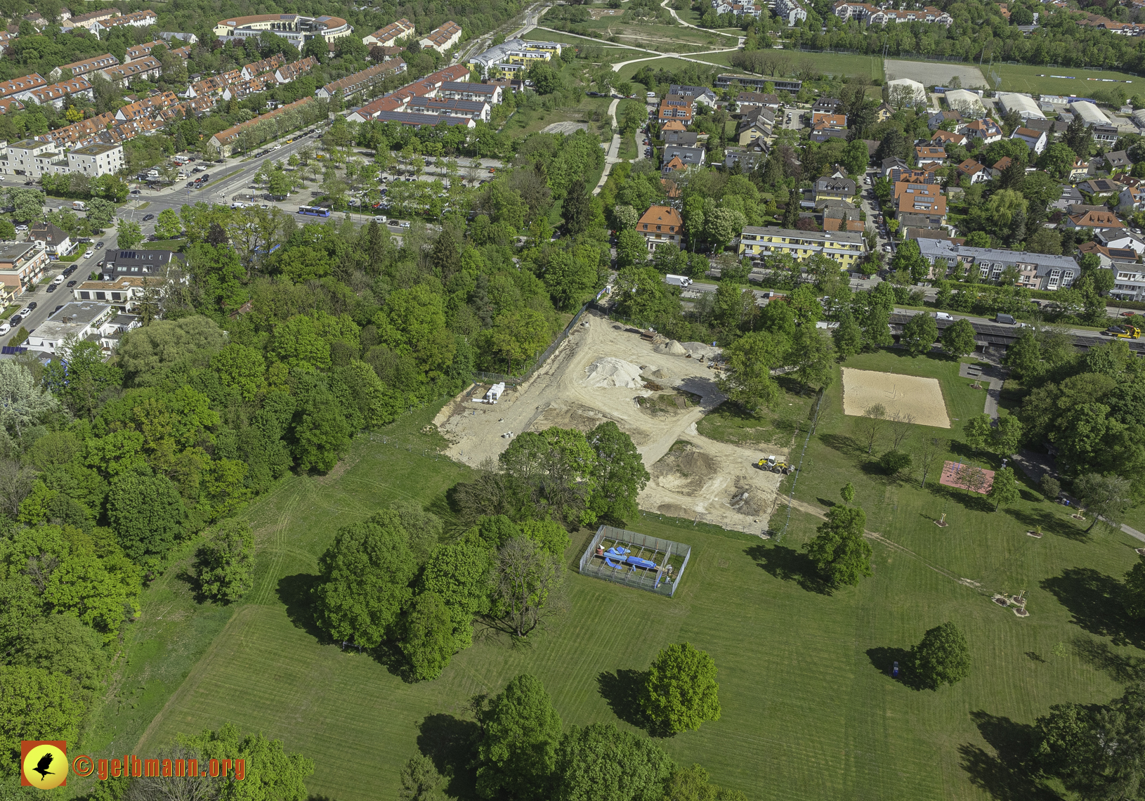 30.04.2024 - Der Ostpark und die Geothermie Baustelle in Berg am Laim und Neuperlach