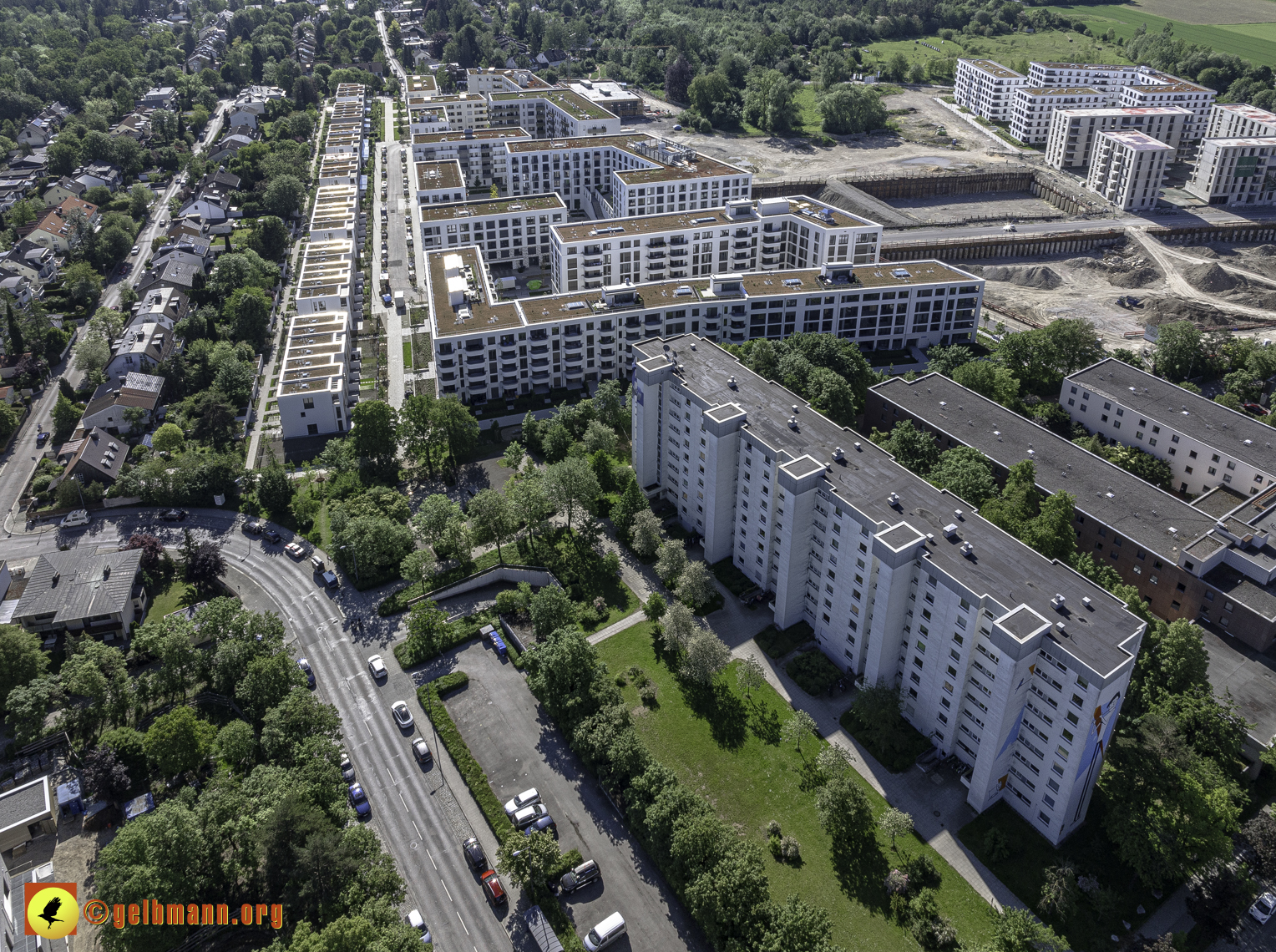 14.05.2024 - DEMOS-Baustelle und BayernHeim-Baustelle Alexisquartier in Neuperlach