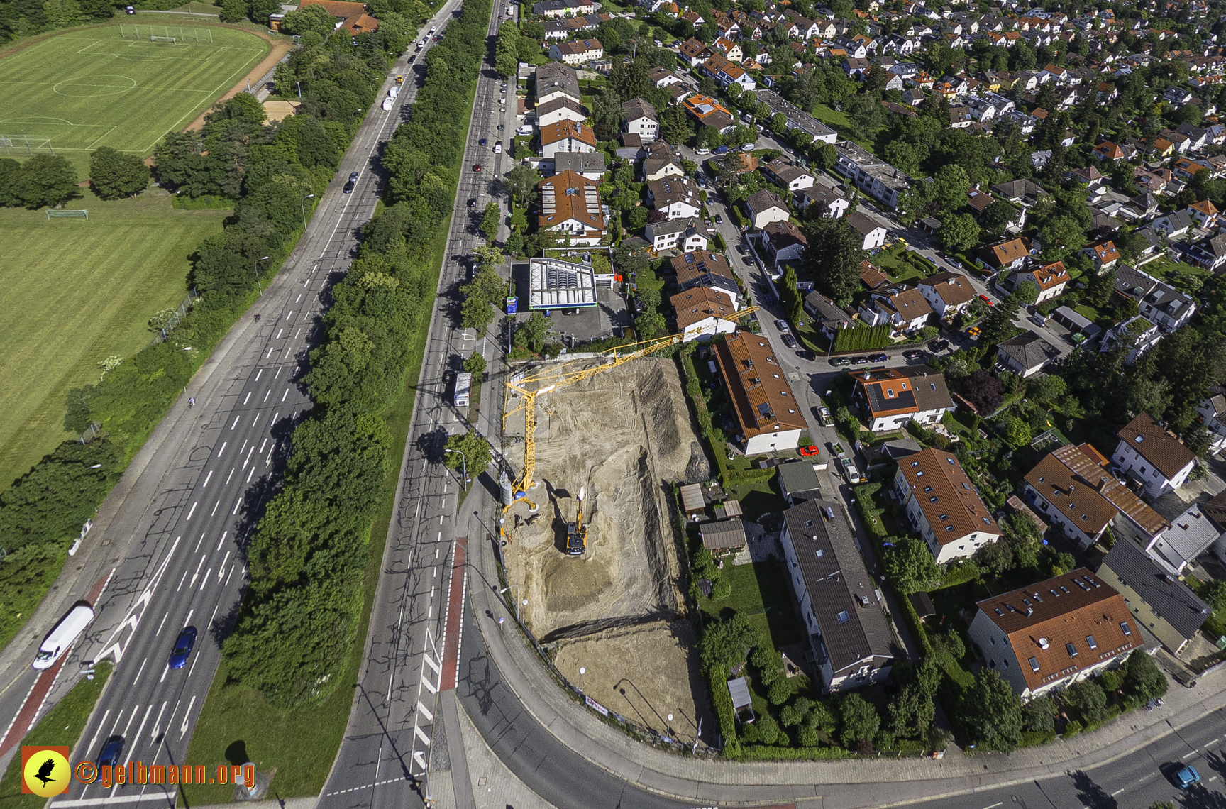 30.05.2024 - Luftbilder der Baustelle MONACO an der Heinrich-Wieland/Ecke Corinthstrasse in Neuperlach