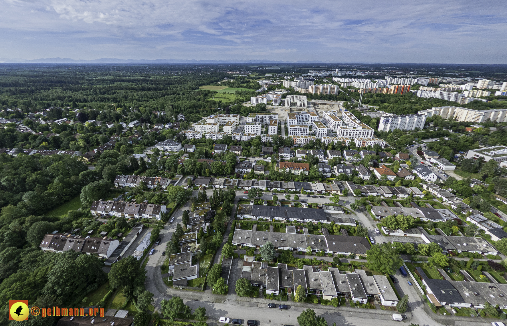 06.06.2024 - Luftbilder der Baustelle Alexisquartier und Pandion Verde in Neuperlach
